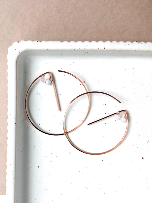 Crystal Mini Beads Hoops