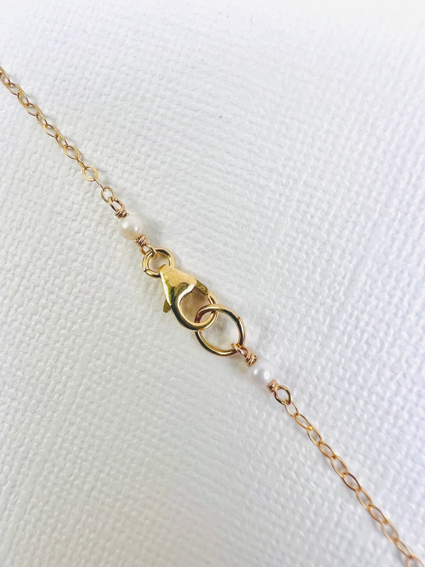 The "Swirl" Necklace | Wire Wrapped Natural Pearl Pendant in 14k Gold